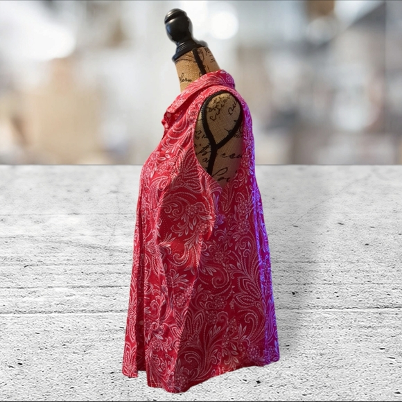 St John's bay bandana print sleeveless top size 1X - Picture 9 of 15